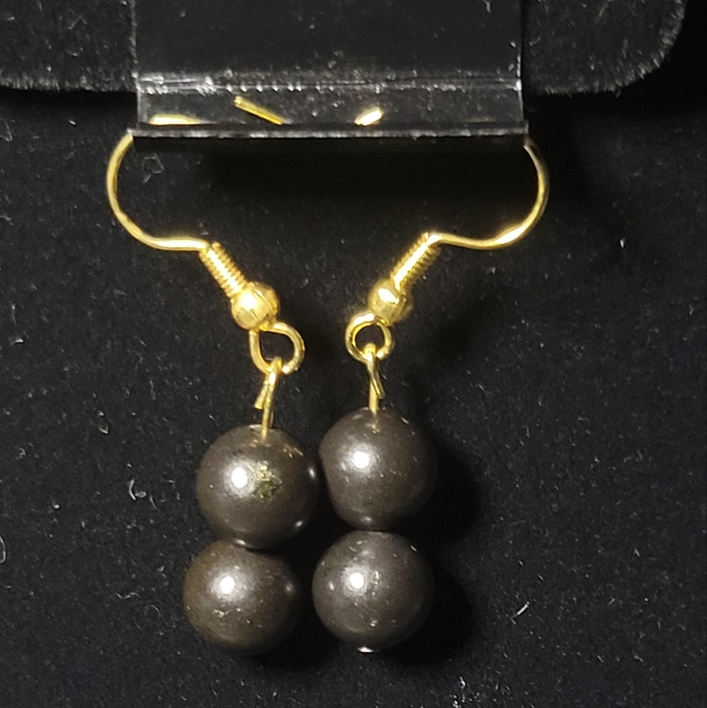 Black Jasper Crystal Earrings